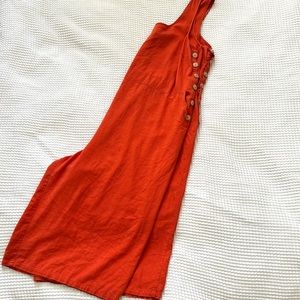ModCloth Cropped Jumpsuit Burnt Orange size 1X